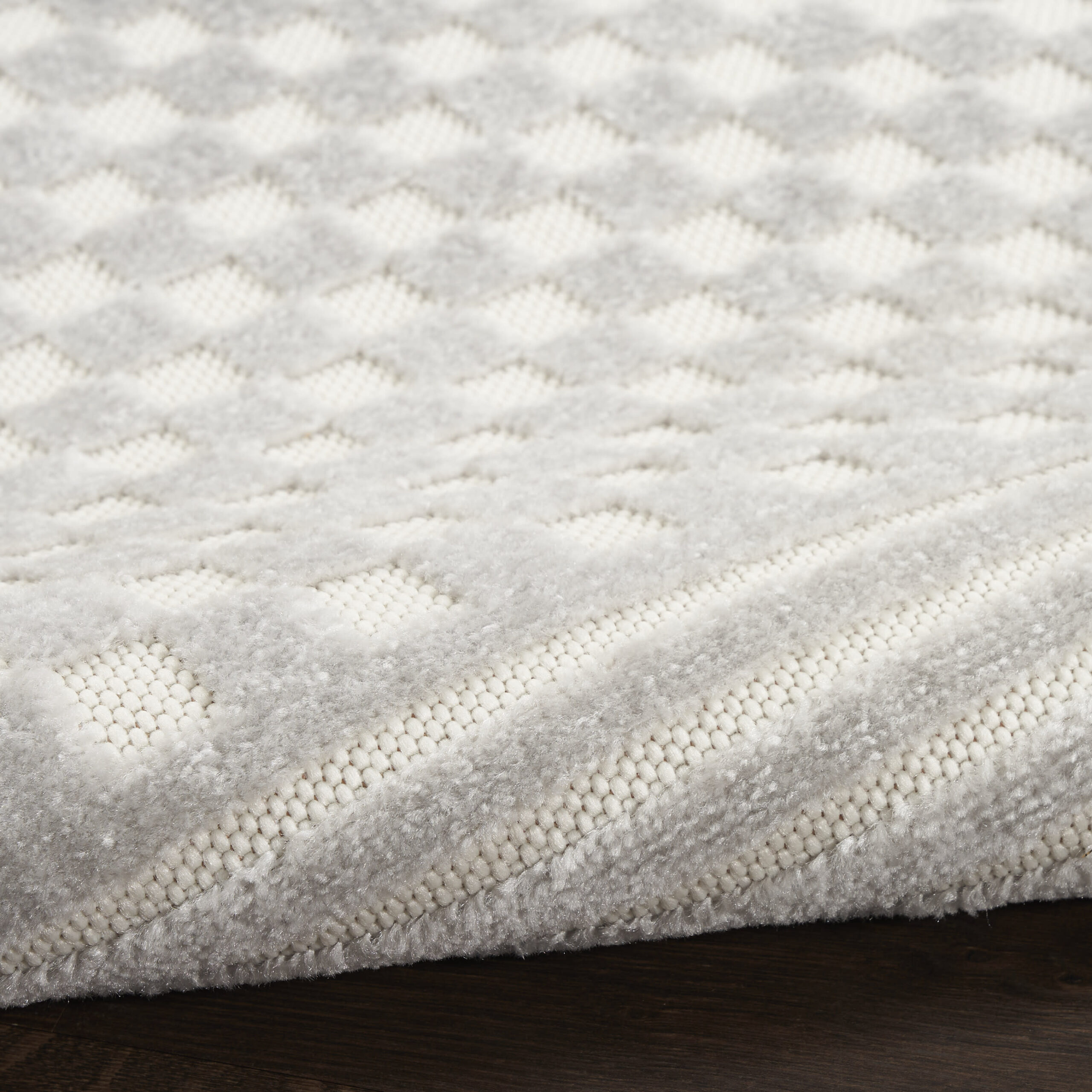 Nourison Care Free CAF02 Light Grey Area Rug - Image 3