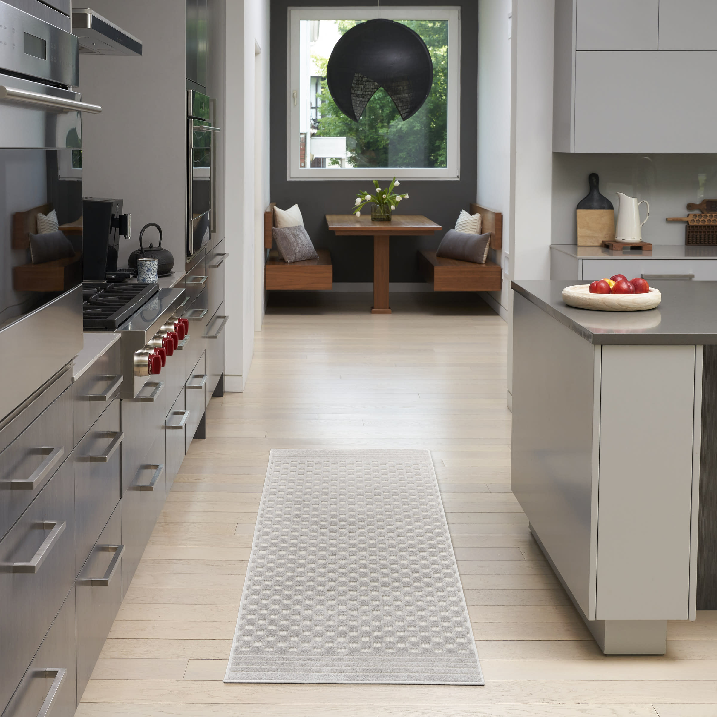 Nourison Care Free CAF02 Light Grey Area Rug - Image 5