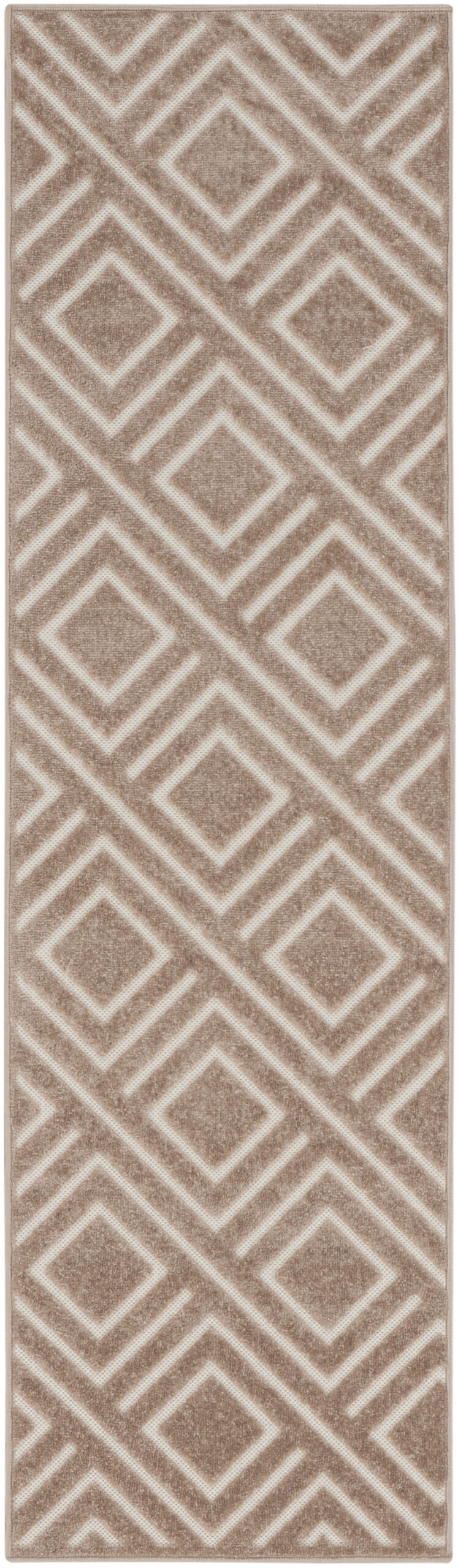 Nourison Care Free CAF03 Brown Area Rug