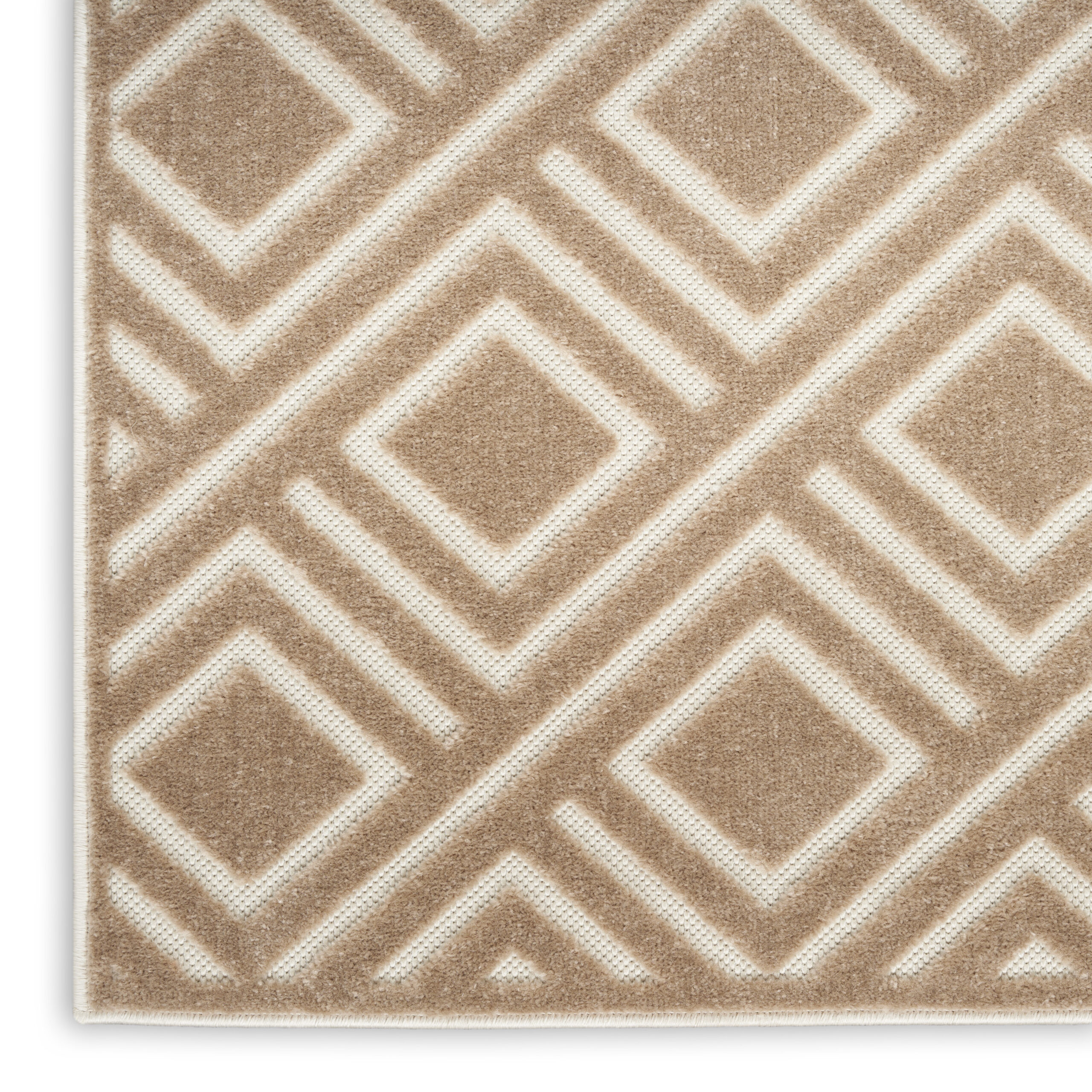 Nourison Care Free CAF03 Brown Area Rug - Image 2