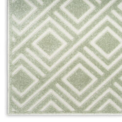 Alternative view of Nourison Care Free CAF03 Green Area Rug