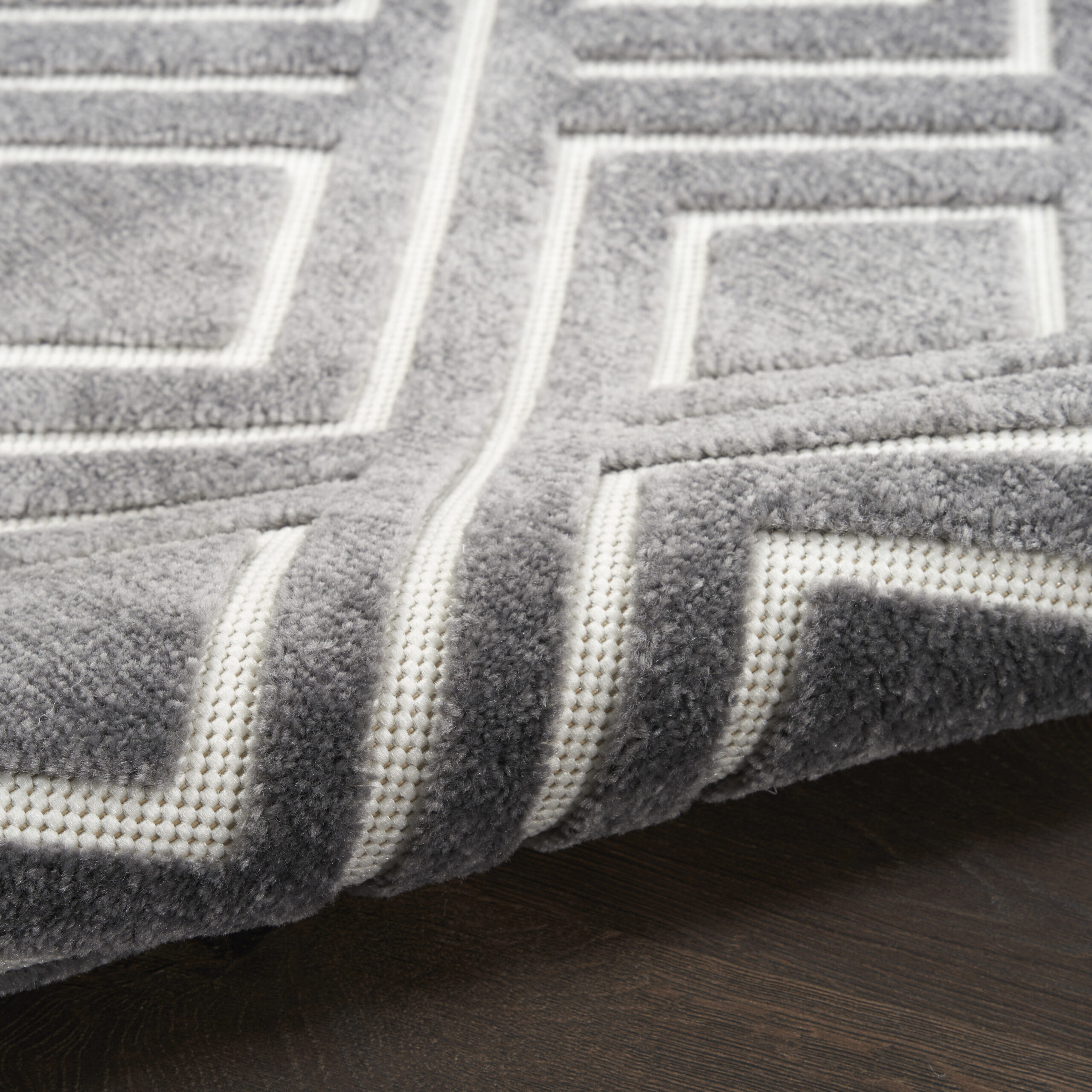 Nourison Care Free CAF03 Grey Area Rug - Image 3
