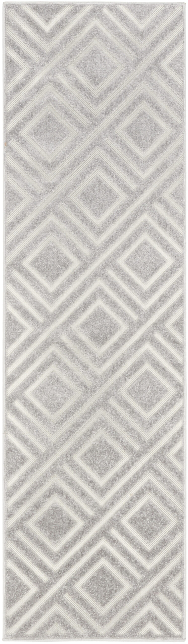 Nourison Care Free CAF03 Light Grey Area Rug