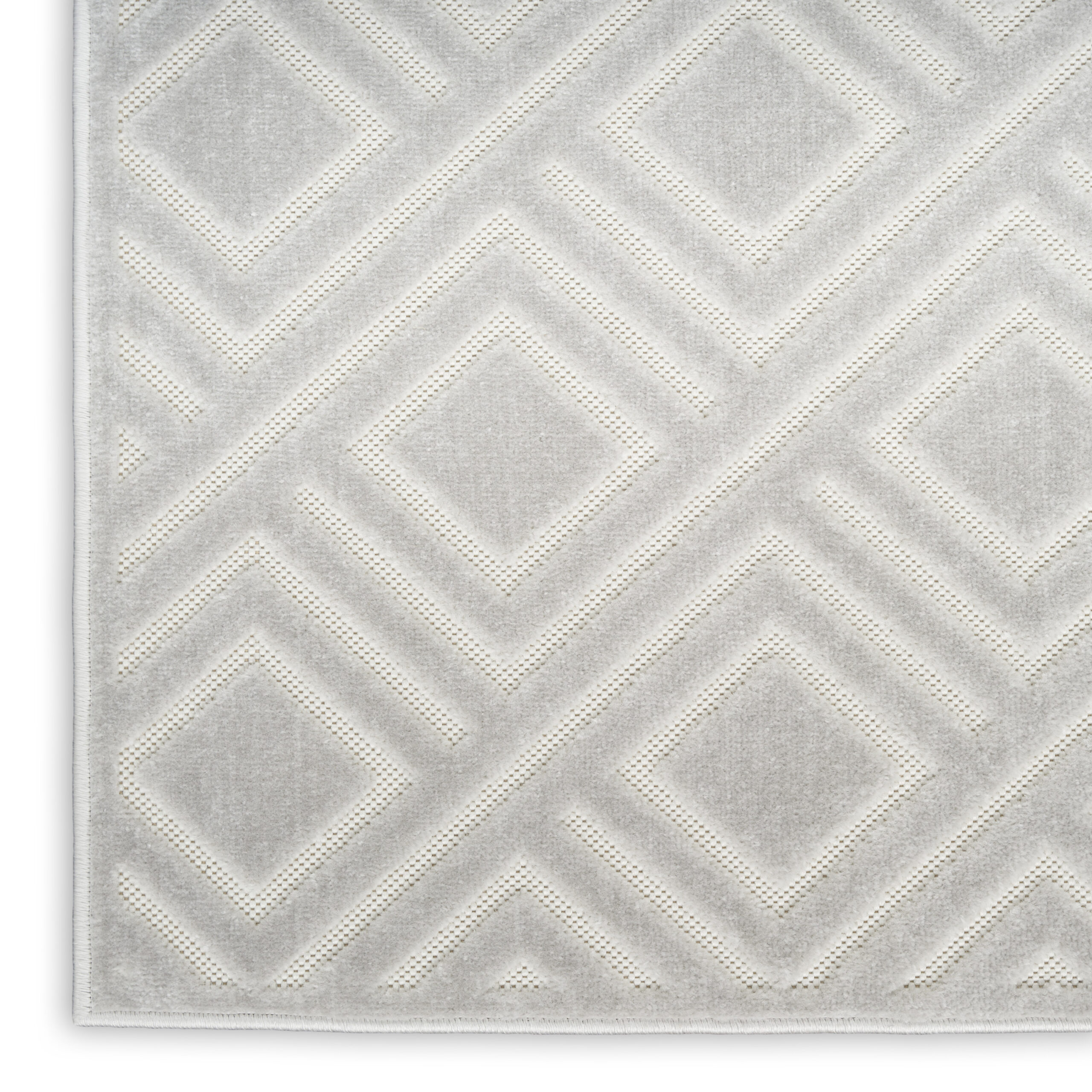 Nourison Care Free CAF03 Light Grey Area Rug - Image 2
