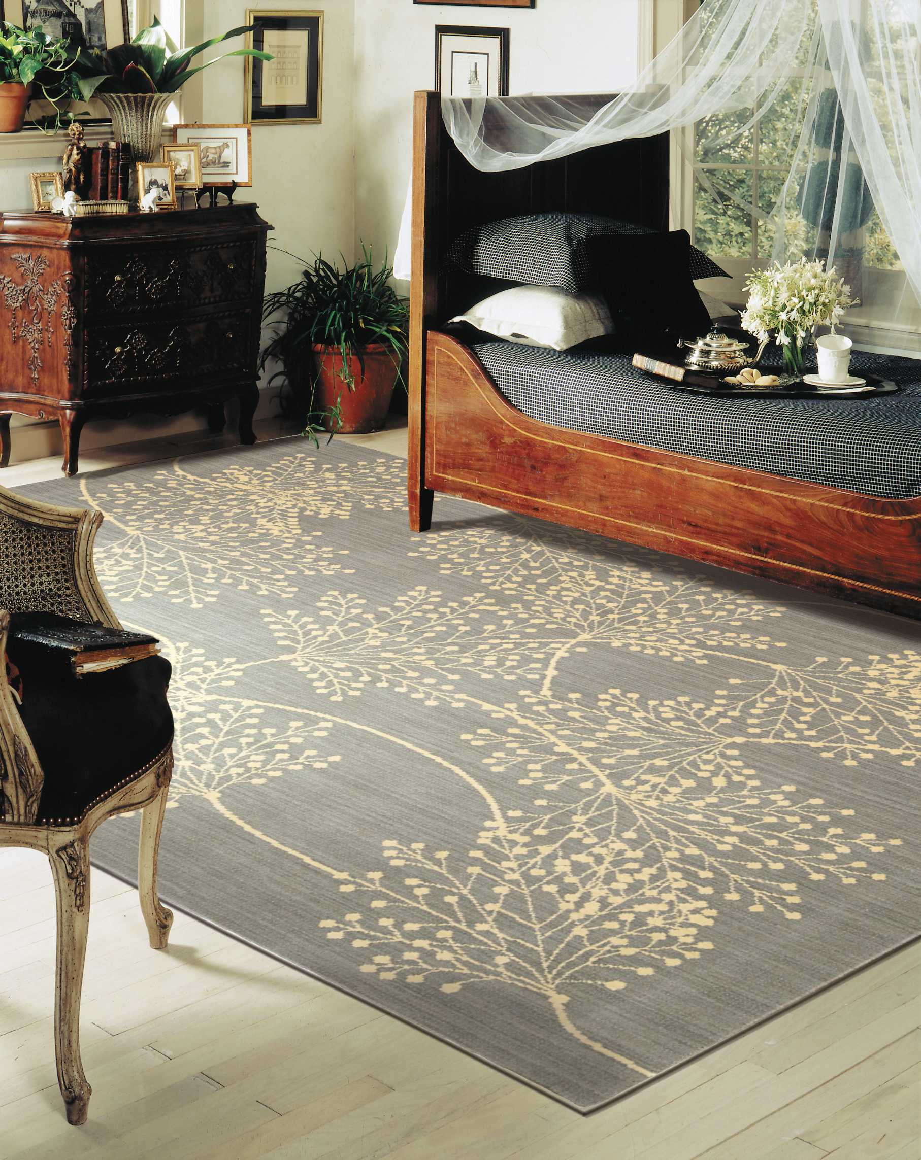 Nourison Capri CAP1 Slate Area Rug - Image 3