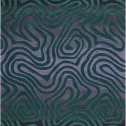 Nourison Contour CON24 Smoke/Teal Area Rug