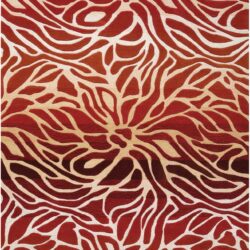 Nourison Contour CON25 Flame Area Rug