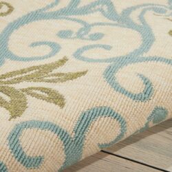Alternative view of Nourison Caribbean CRB02 Ivory Blue Area Rug