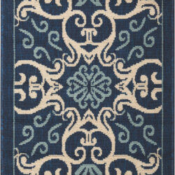 Nourison Caribbean CRB02 Navy Area Rug