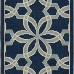 Nourison Caribbean CRB05 Navy Area Rug