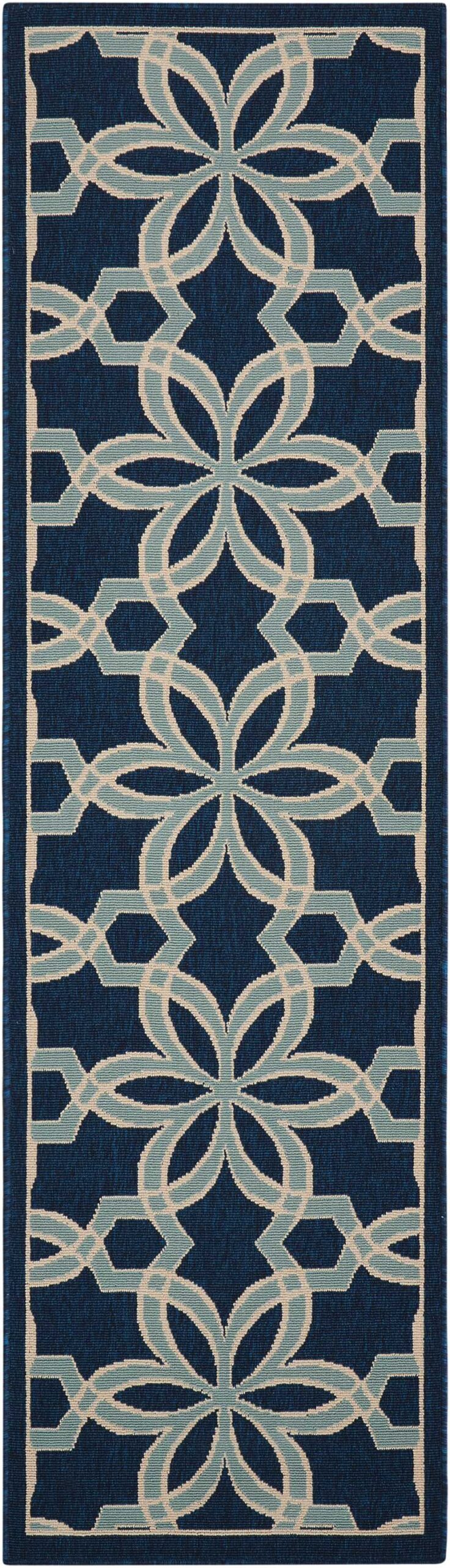 Nourison Caribbean CRB05 Navy Area Rug