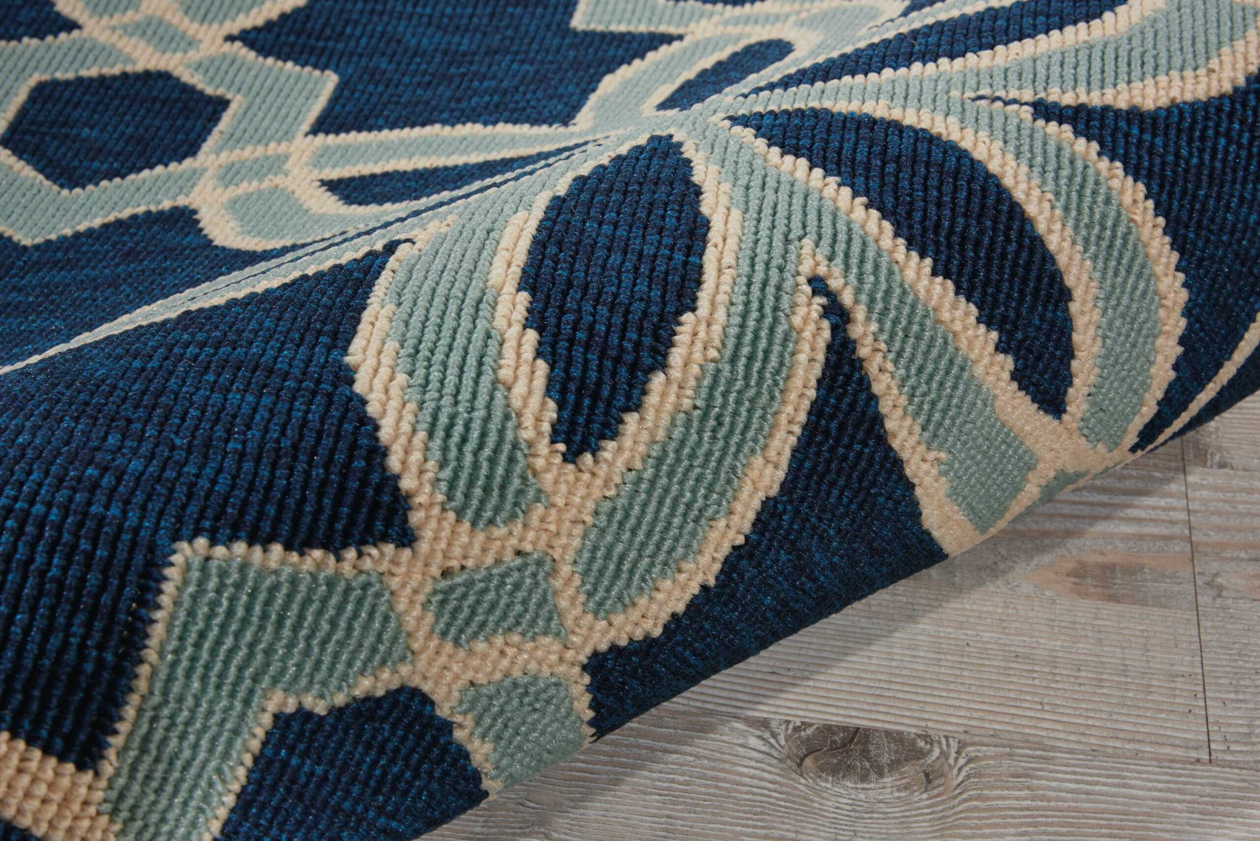 Nourison Caribbean CRB05 Navy Area Rug - Image 2