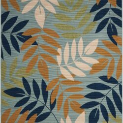 Nourison Caribbean CRB06 Blue Area Rug