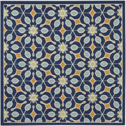 Nourison Caribbean CRB07 Navy Area Rug