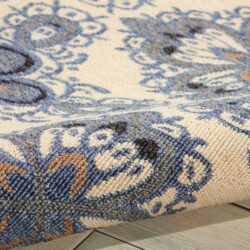 Alternative view of Nourison Caribbean CRB10 Ivory Blue Area Rug