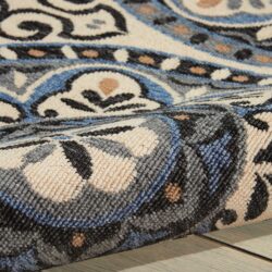 Alternative view of Nourison Caribbean CRB15 Ivory Charcoal Area Rug
