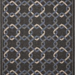 Nourison Caribbean CRB16 Charcoal Area Rug
