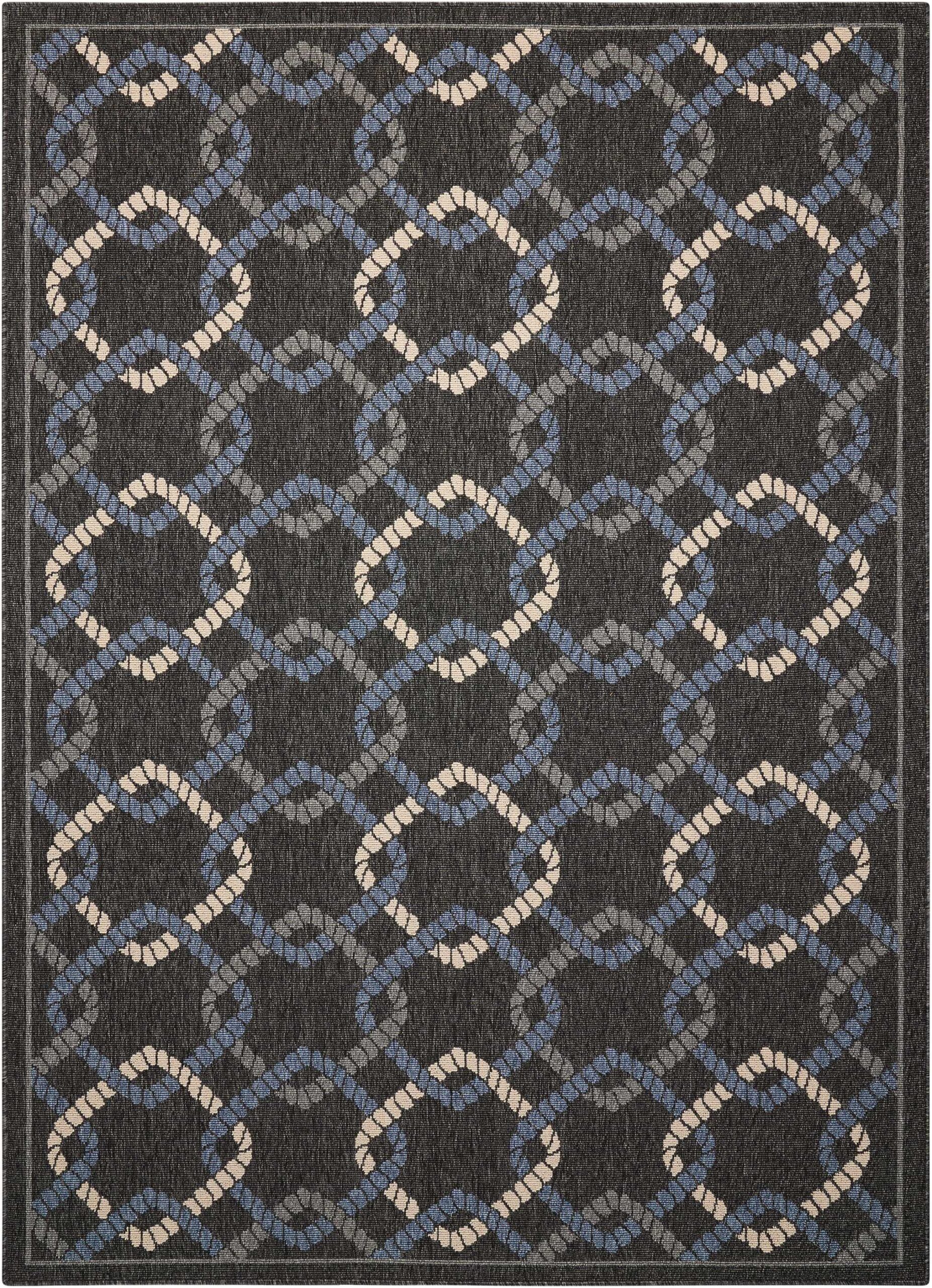 Nourison Caribbean CRB16 Charcoal Area Rug