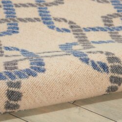 Alternative view of Nourison Caribbean CRB16 Ivory Blue Area Rug