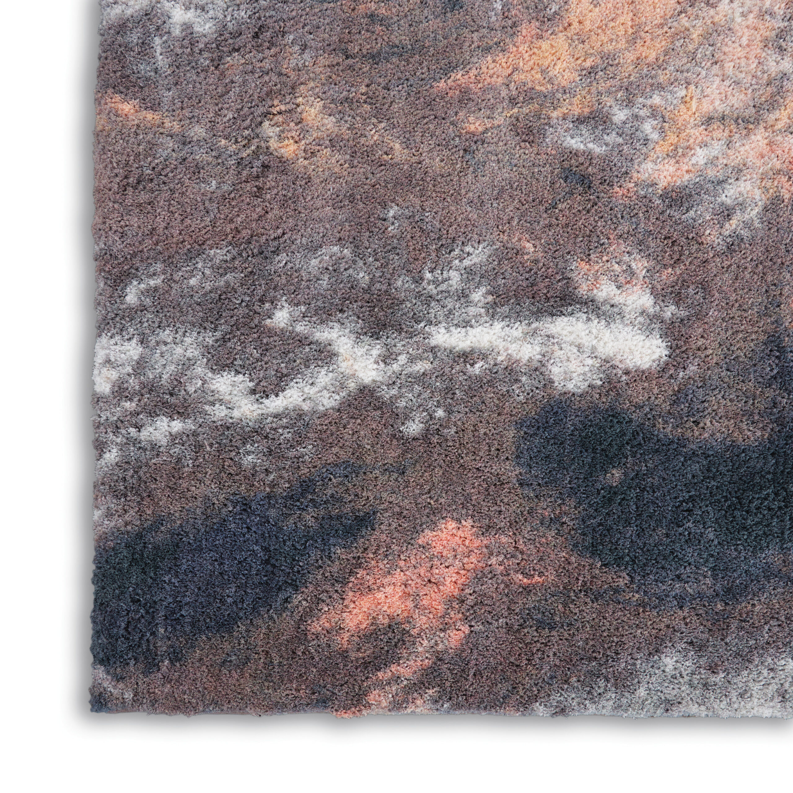 Nourison Corsica Shag CRC05 Blue Multicolor Area Rug - Image 2