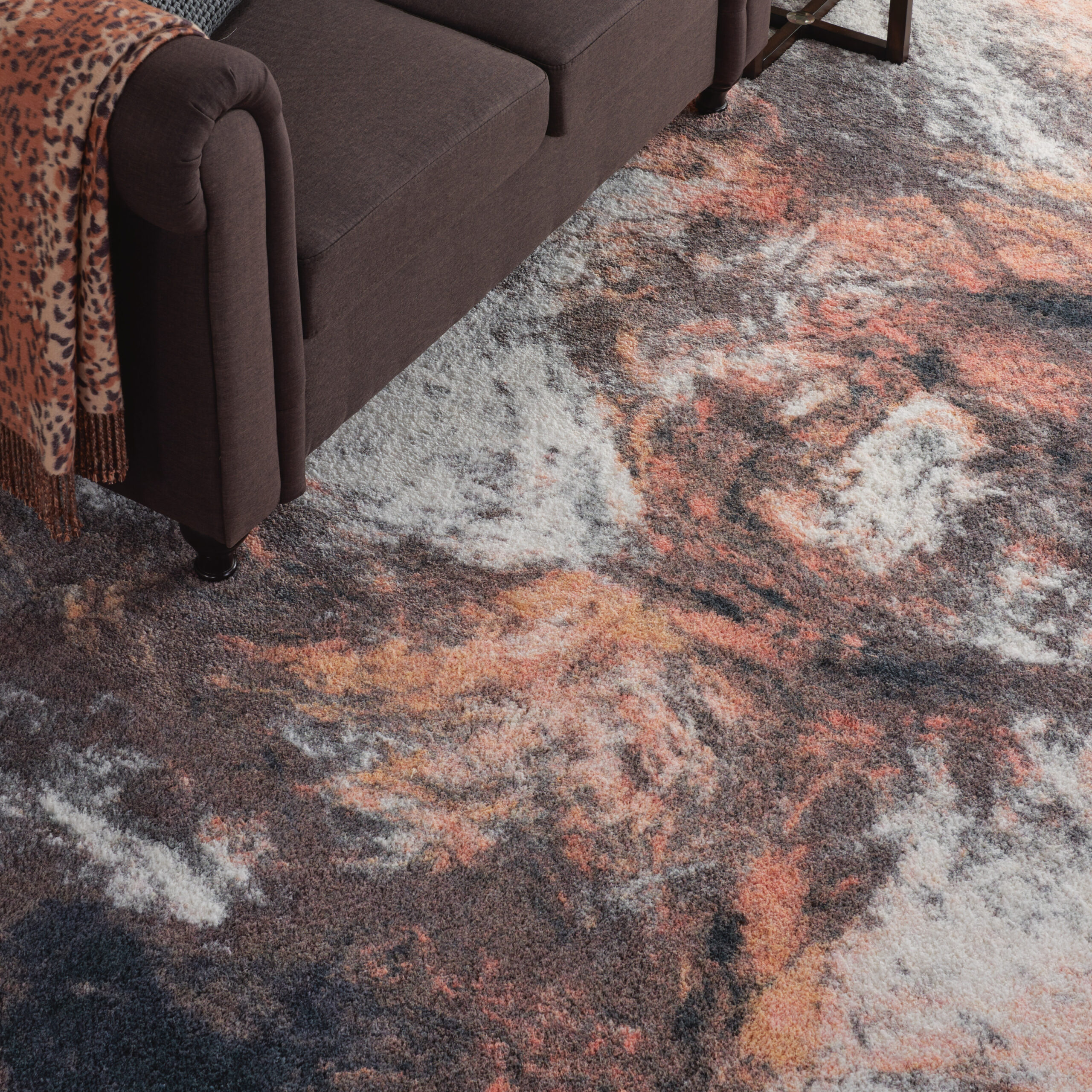 Nourison Corsica Shag CRC05 Blue Multicolor Area Rug - Image 6