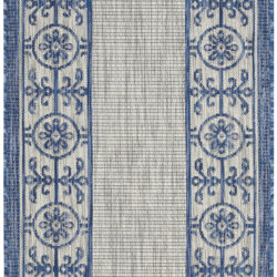 Nourison Country Side CTR03 Ivory Blue Area Rug