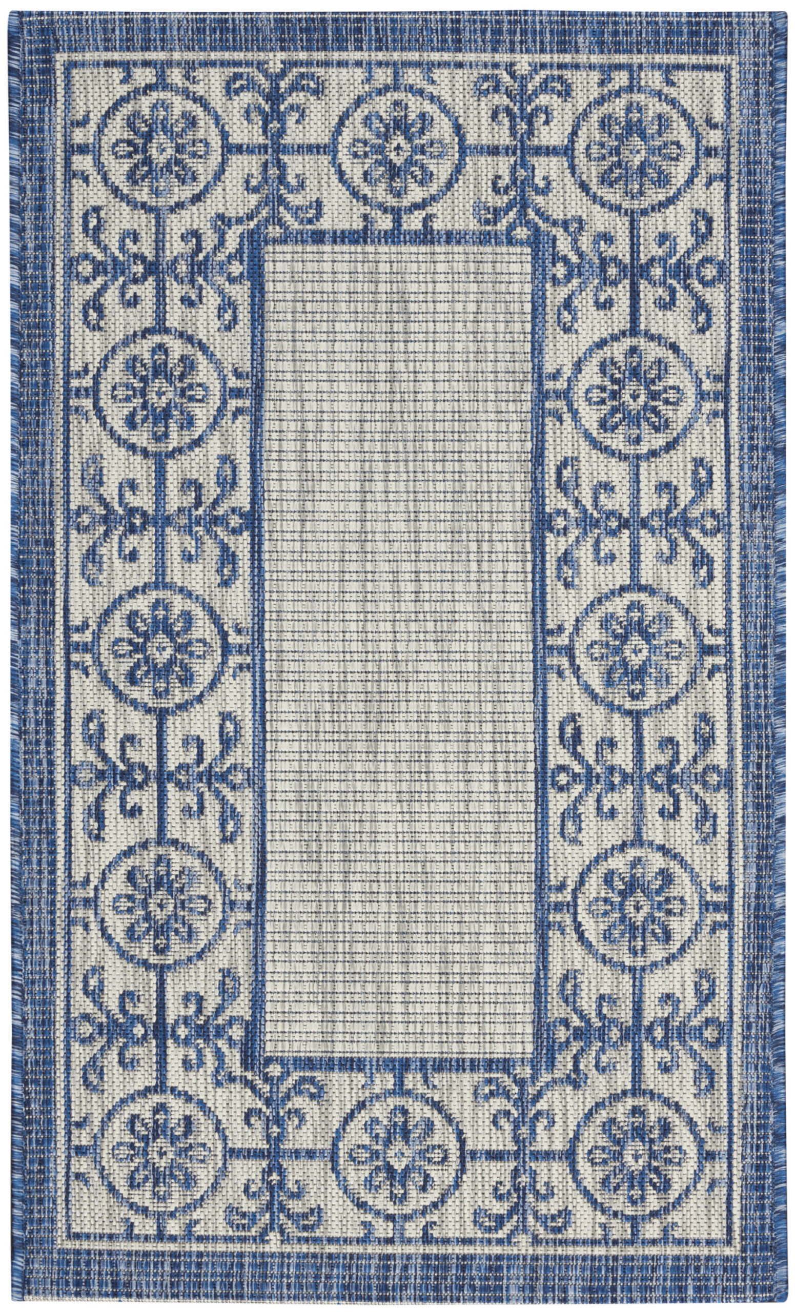 Nourison Country Side CTR03 Ivory Blue Area Rug