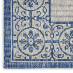 Alternative view of Nourison Country Side CTR03 Ivory Blue Area Rug