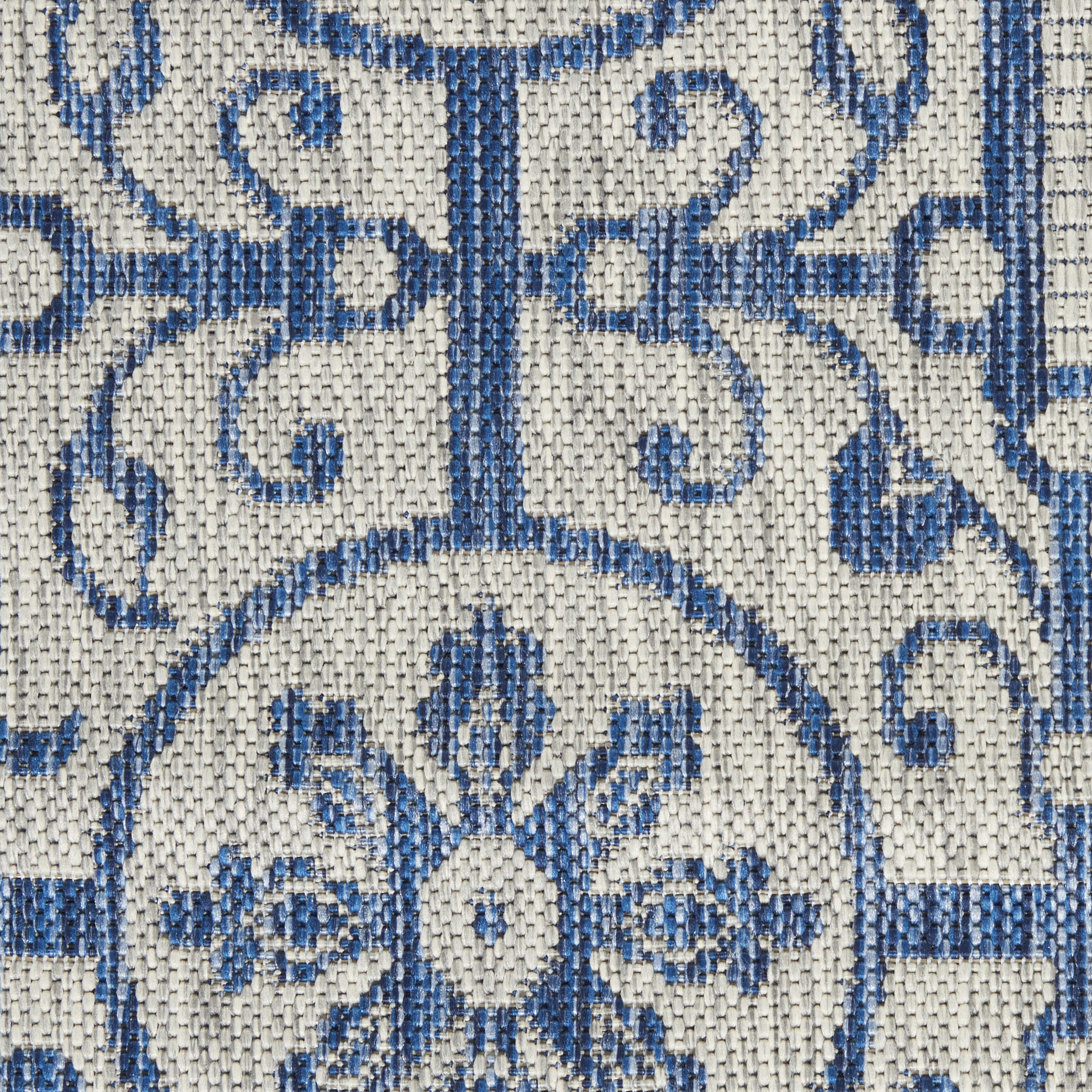 Nourison Country Side CTR03 Ivory Blue Area Rug - Image 4