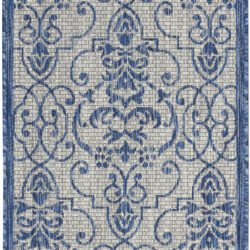 Nourison Country Side CTR04 Ivory Blue Area Rug