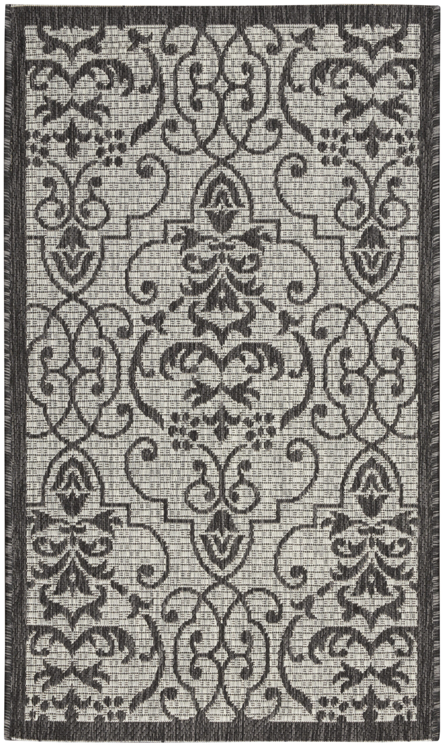 Nourison Country Side CTR04 Ivory/Charcoal Area Rug