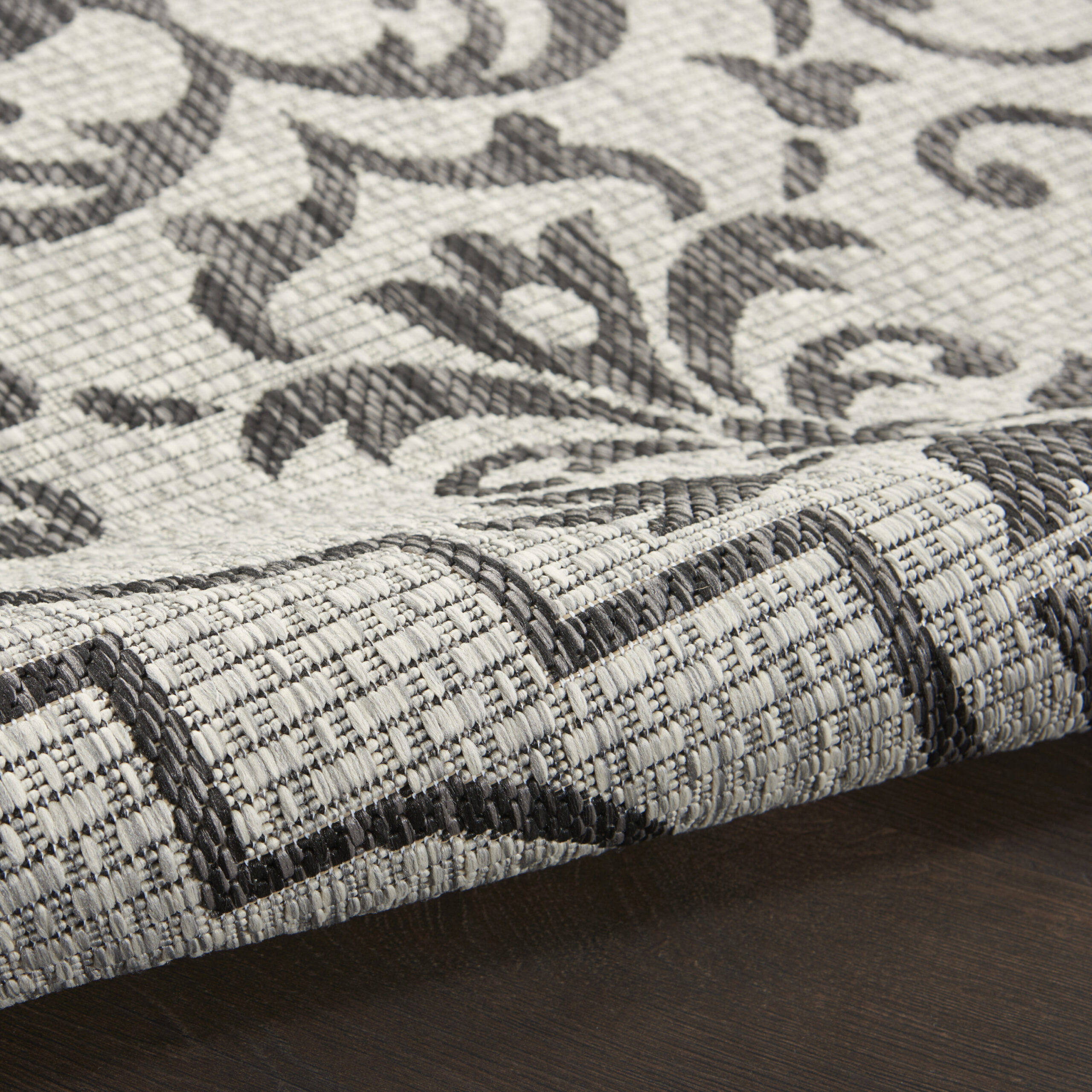 Nourison Country Side CTR04 Ivory/Charcoal Area Rug - Image 3