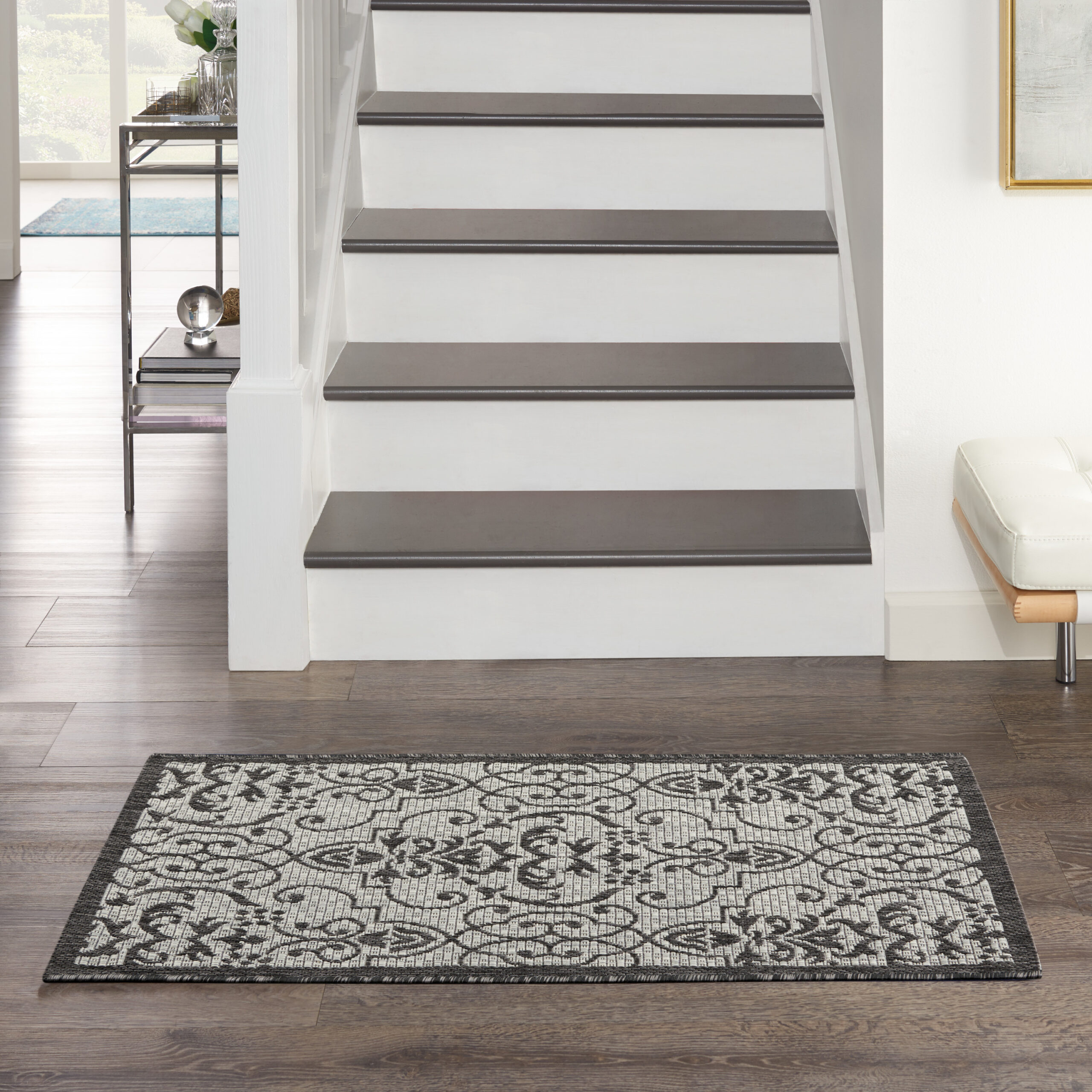 Nourison Country Side CTR04 Ivory/Charcoal Area Rug - Image 5