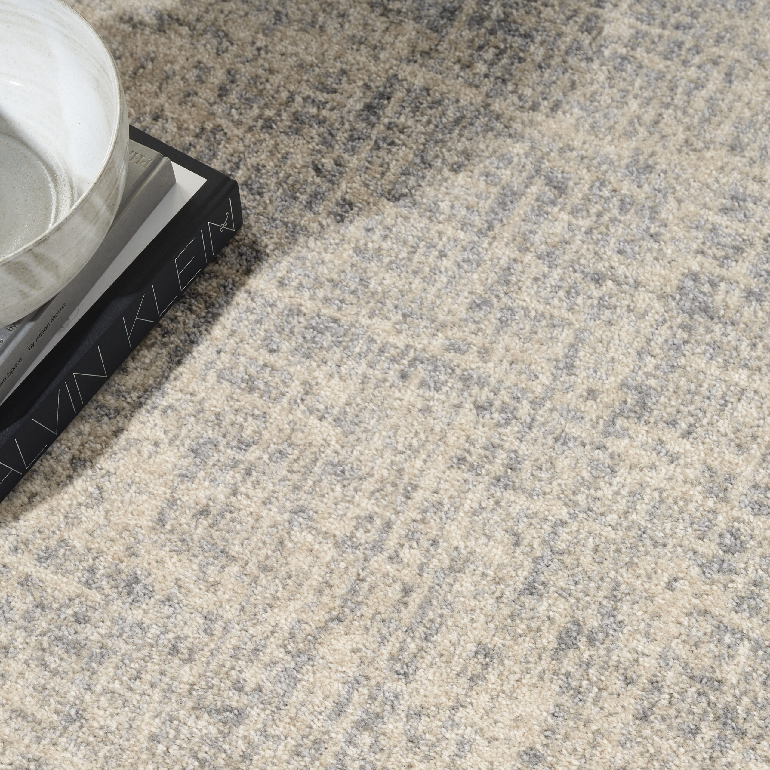 Calvin Klein CK030 Currents CUR01 Beige Grey Area Rug - Image 6