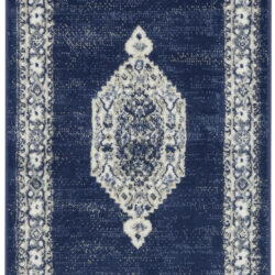 Nourison Cyrus CYR01 Ivory Navy Area Rug
