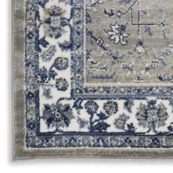 Alternative view of Nourison Cyrus CYR02 Ivory Navy Area Rug
