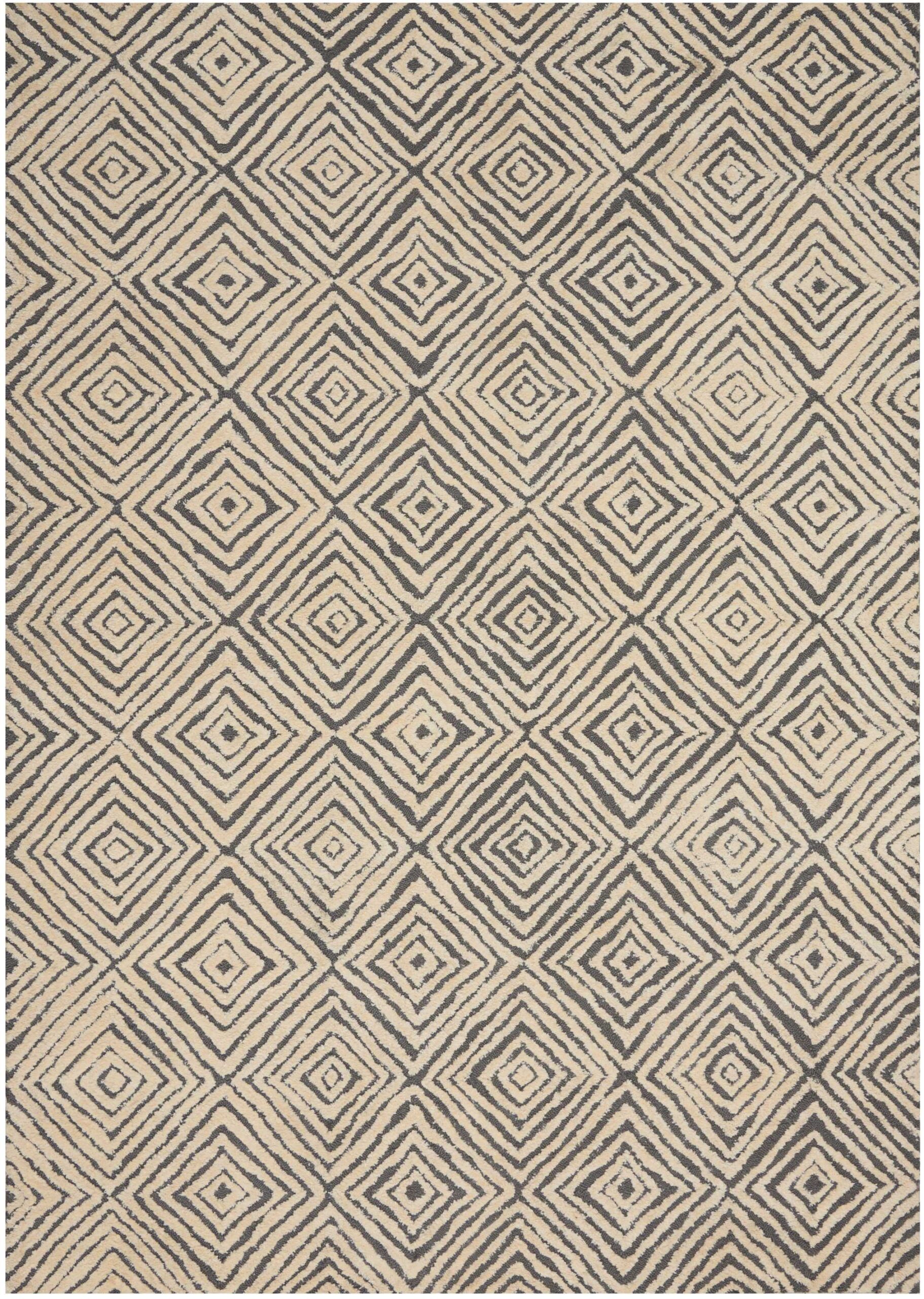 Nourison Deco Mod DEC01 Grey Ivory Area Rug