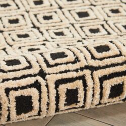 Alternative view of Nourison Deco Mod DEC02 Black Beige Area Rug