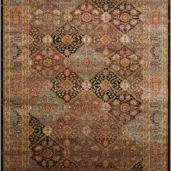 Nourison Delano DEL03 Black Blue Area Rug