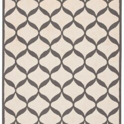 Nourison Decor DER06 White/Light Grey Area Rug