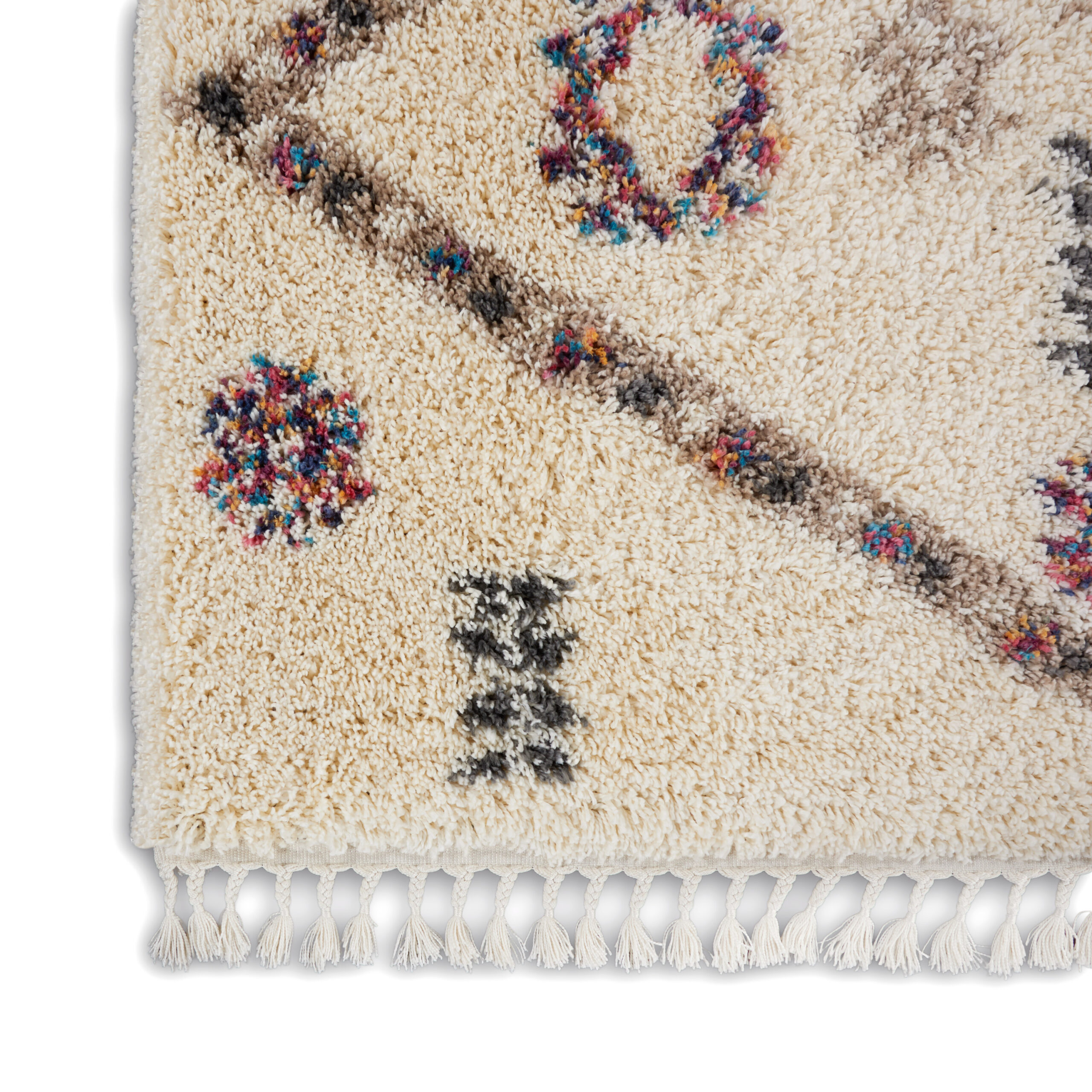 Nourison Denmark Shag DNK01 Ivory Area Rug - Image 2