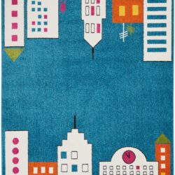 Nourison Miles DS201 Blue Area Rug