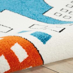 Alternative view of Nourison Miles DS201 Blue Area Rug