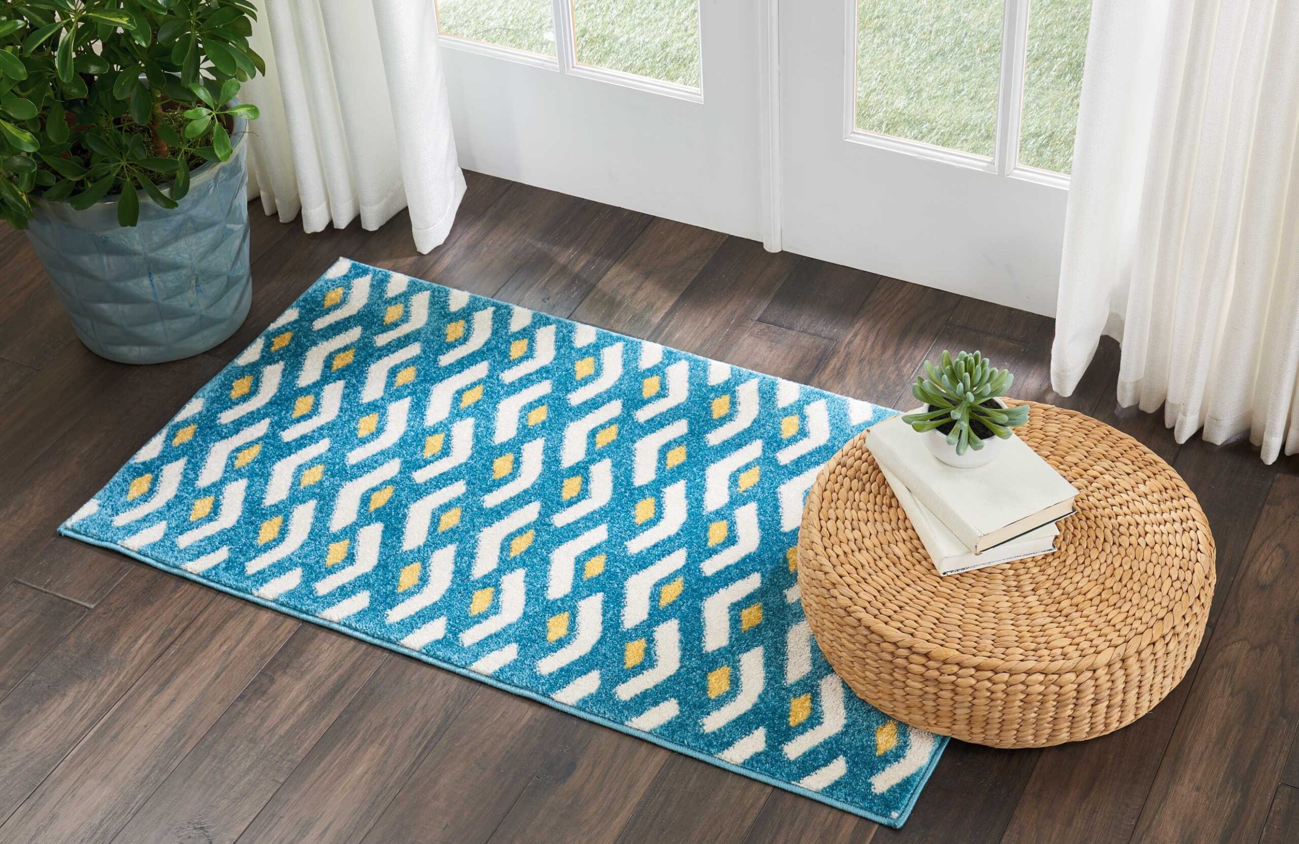 Nourison Harper DS300 Blue Area Rug - Image 3