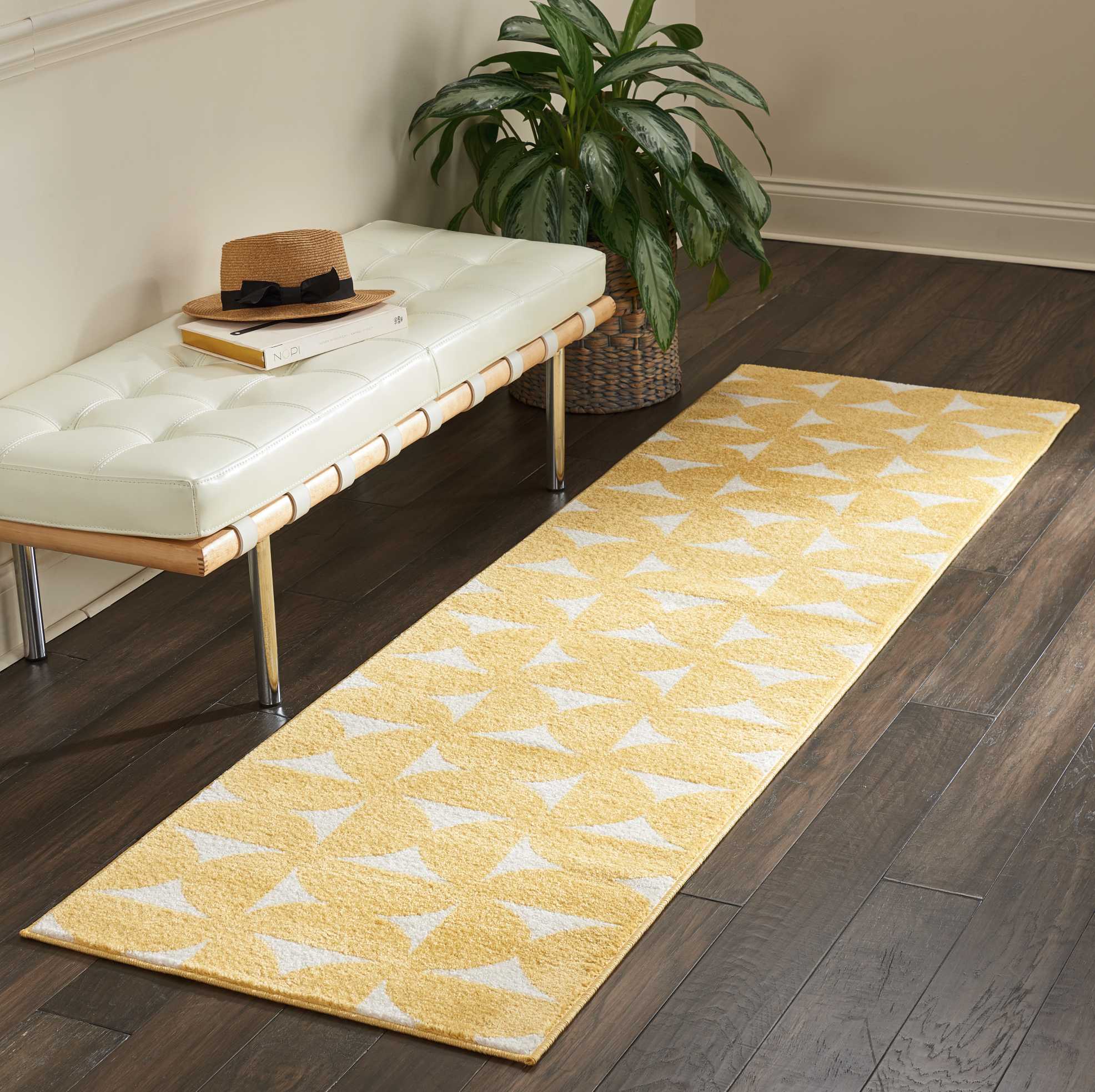 Nourison Harper DS301 Yellow Area Rug - Image 3