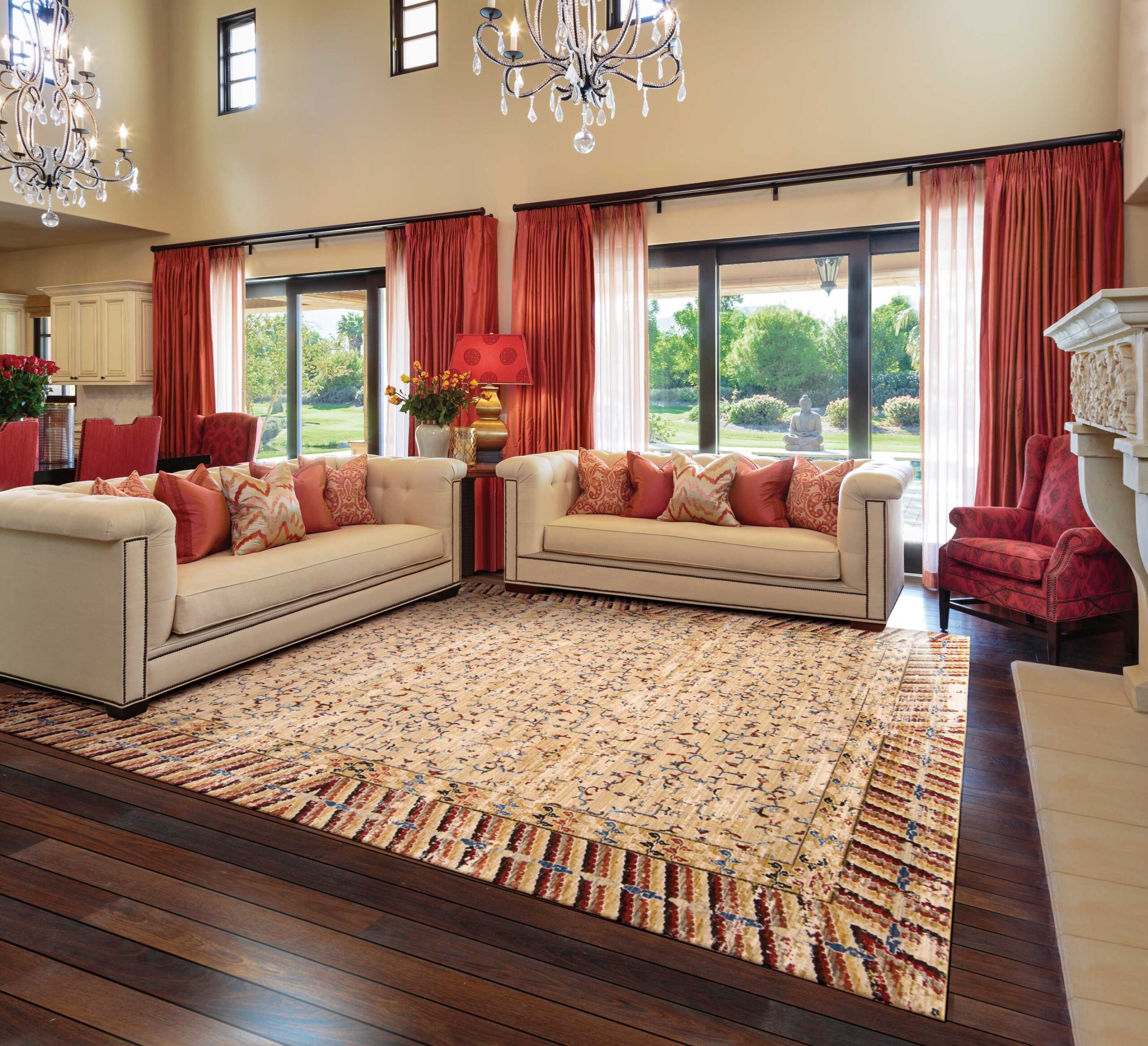 Barclay Butera Dynasty DYN01 Ochre Area Rug - Image 3