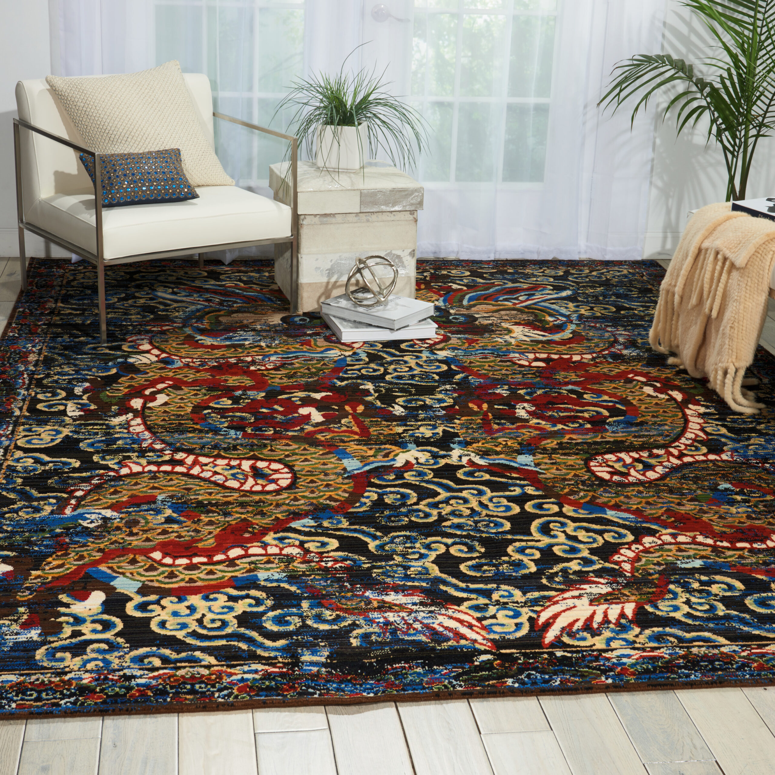 Barclay Butera Dynasty DYN05 Midnight Area Rug - Image 3