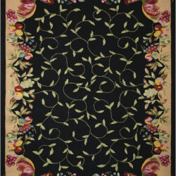 Nourison Fantasy FATC2 Black Area Rug
