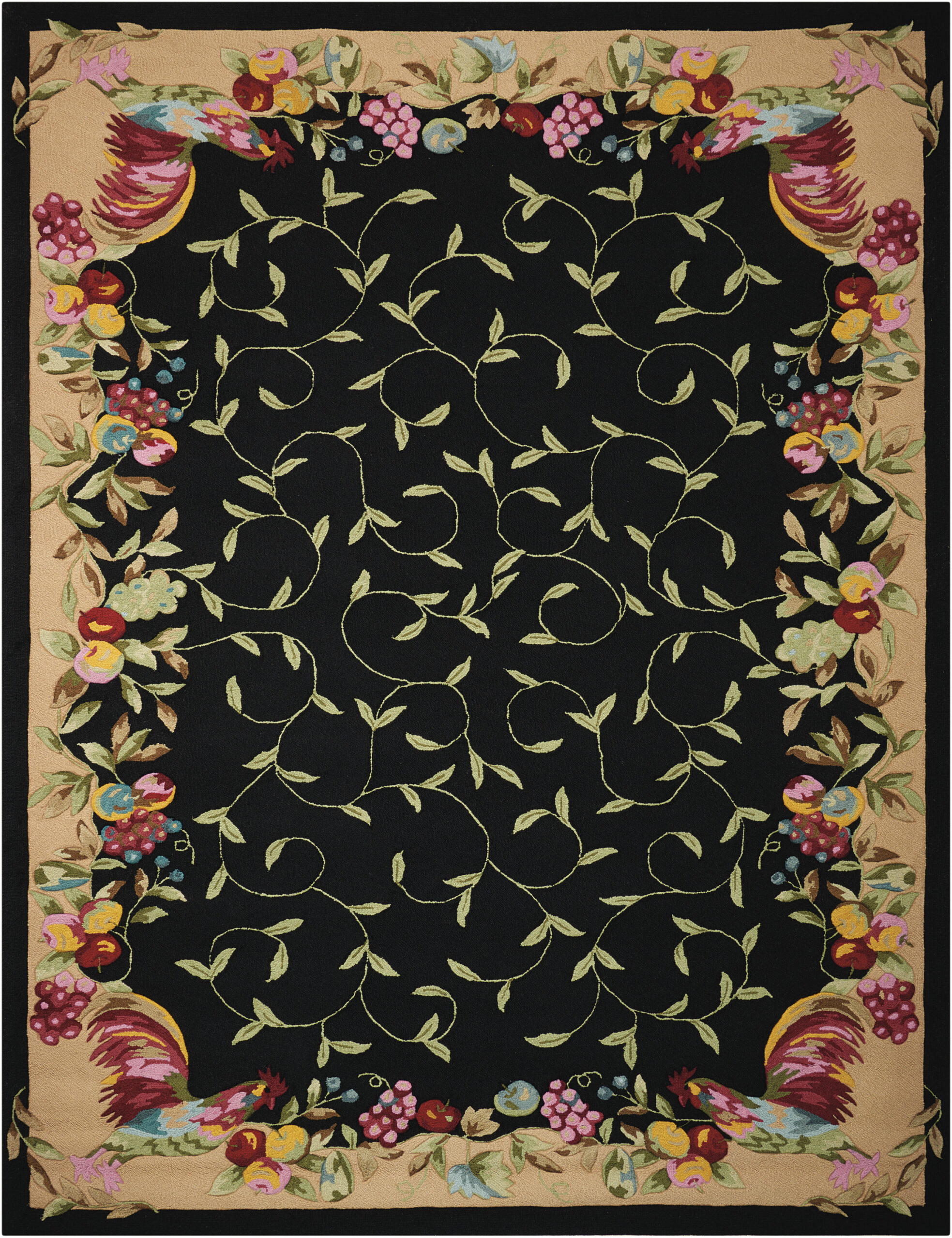 Nourison Fantasy FATC2 Black Area Rug