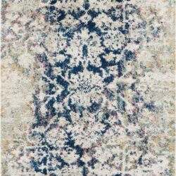 Nourison Fusion FSS12 Cream Blue Area Rug